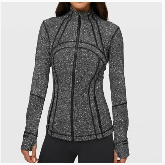Lululemon Define Jacket Luminesce Splatter White Black - Picture 1 of 6